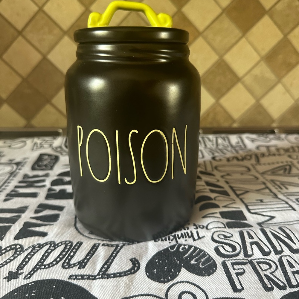 Rae Dunn Poison canister